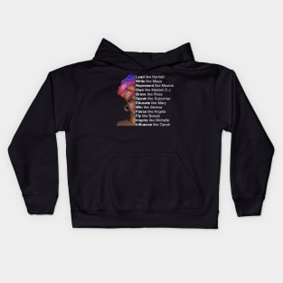 Powerful Black Women, Women of Black History, Black History Month Kids Hoodie